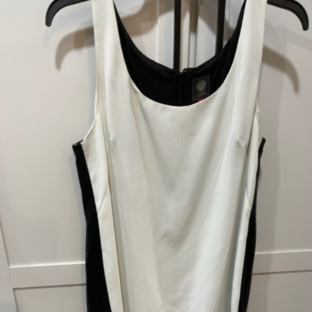Vince Camuto Sequin Color Block Dress Size 12 - image 1